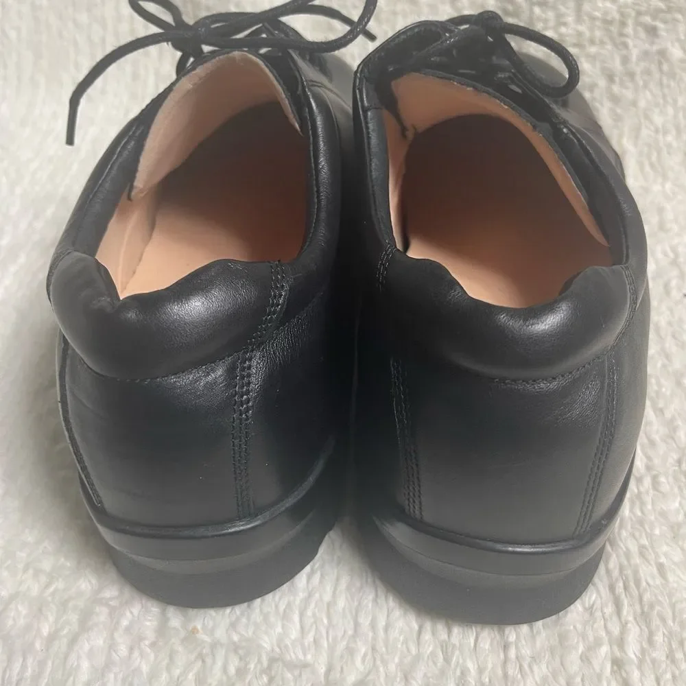 Apex Men’s conform classic Oxford Dress shoes leather Black SZ14W.